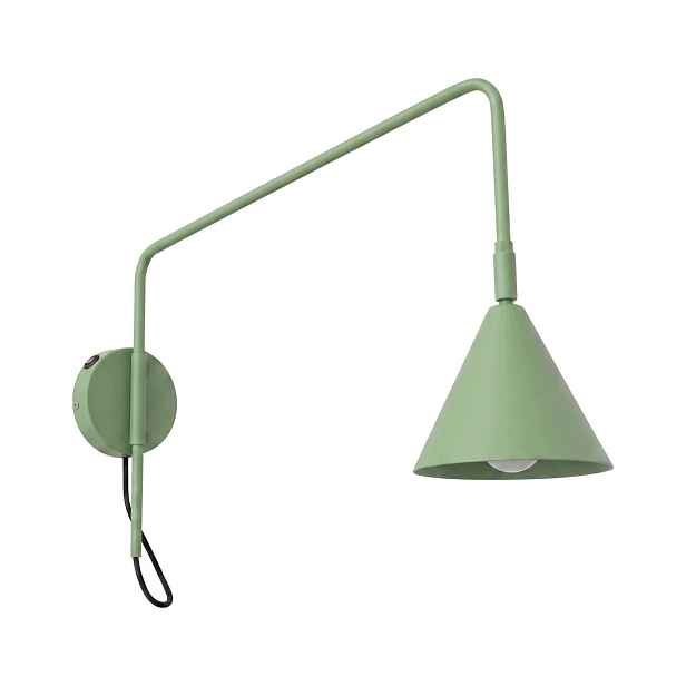 Nástěnné svítidlo Nox 1 šalvějové s vypínačem Lampa na výložníku nad postelí Sollux