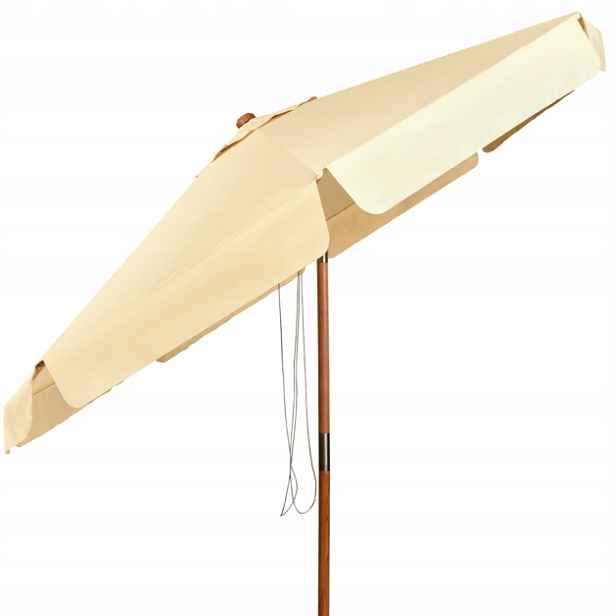 Regulovatelný Velký Zahradní slunečník Costway béžový 300 x 256 cm