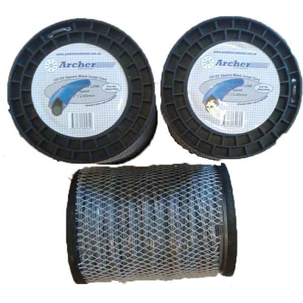 struna s Drátem XXXL pro benzínovou kosu Mocná pro trávy 2,4 mm 398 m velká role