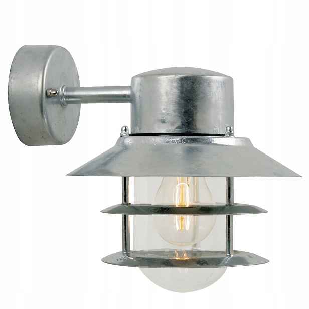 Venkovní nástěnné svítidlo stříbrné Blokhus 60W IP54 Moderní Nordlux