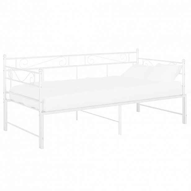 vidaXL Rám vysouvací postele/pohovky bílý kovový 90 x 200 cm