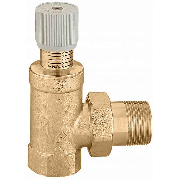 Caleffi Vypouštěcí A Diferenciální Regulovaný Ventil Se Stupnicí, Řada 519, 1 1/4" Gw