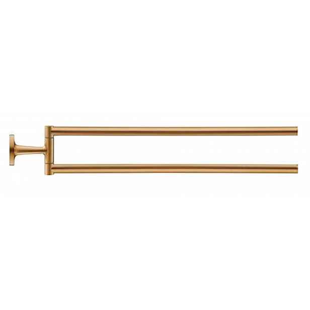Duravit Starck T - Dvojitý držák ručníků, otočný, délka 47 cm, kartáčovaný bronz 0099410400
