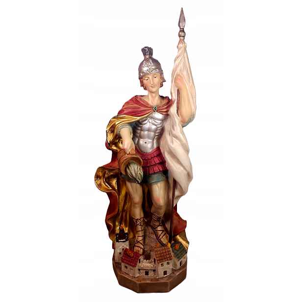 Figurka Svatého Floriána Patron Hasičů Kominíků 50 cm vysoká Barevná