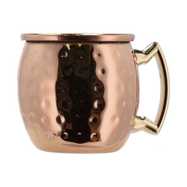 Ocelové hrnky v sadě 4 ks v měděné barvě 80 ml Moscow Mule – Lyngby Glas