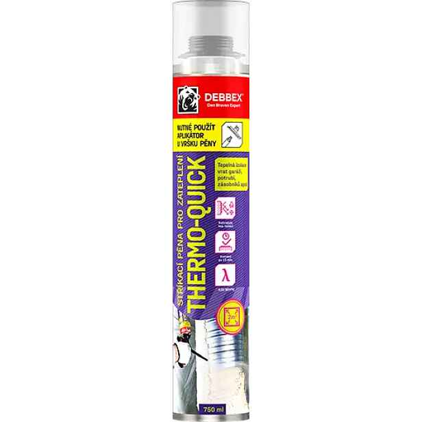 Pěna pro zateplení Den Braven THERMO-QUICK DEBBEX 750 ml