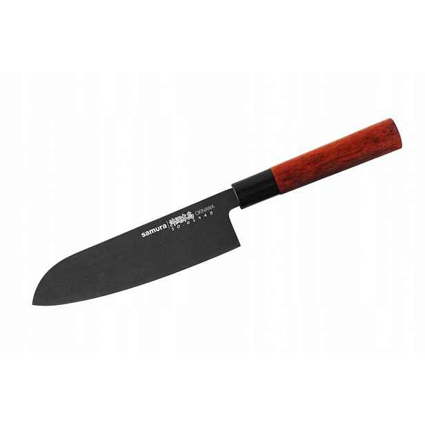 Samura Okinawa Nůž Stonewash Santoku 17,5 cm (SO-0194B)