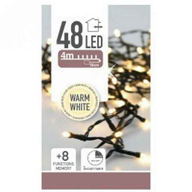 Světelný řetěz Twinkle teplá bílá, 48 LED