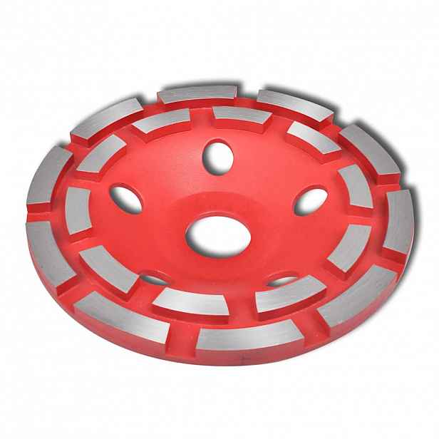 vidaXL Diamantový brusný kotouč - dvouřadý - 180 mm
