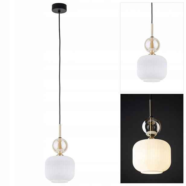 Závěsná Sophia bílá ve stylu glamour vyřezávaná forma obývacího pokoje Tk Lighting