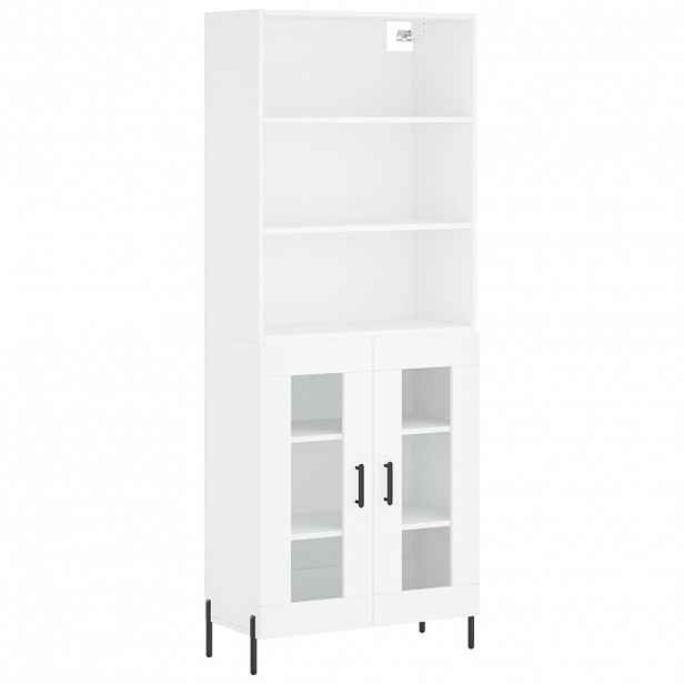 vidaXL Skříň highboard bílá 69,5 x 34 x 180 cm kompozitní dřevo