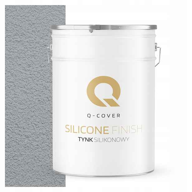 Fasádní Silikonová Omítka Šedá Světle Modrá 25 Kg Granulace 1.0 mm F253