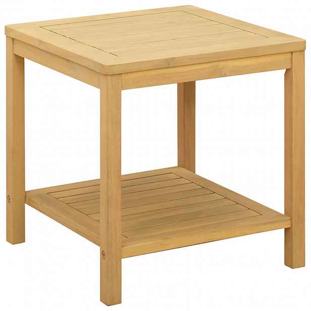 vidaXL Boční stůl Přírodní olej 45 x 45 x 45 cm Masivní akátové dřevo