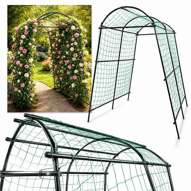 Zahradní pergola oblouk 230 cm na popínavé rostliny FX62543