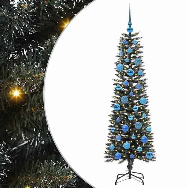 vidaXL Umělý vánoční stromeček Zelená 150 cm PVC, plast a ocel