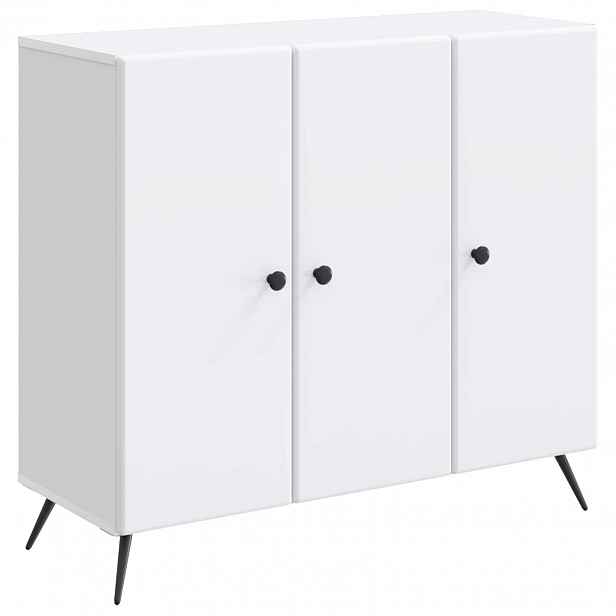 vidaXL Servírovací skříň Bílá 89 x 34,5 x 80 cm Kompozitní dřevo