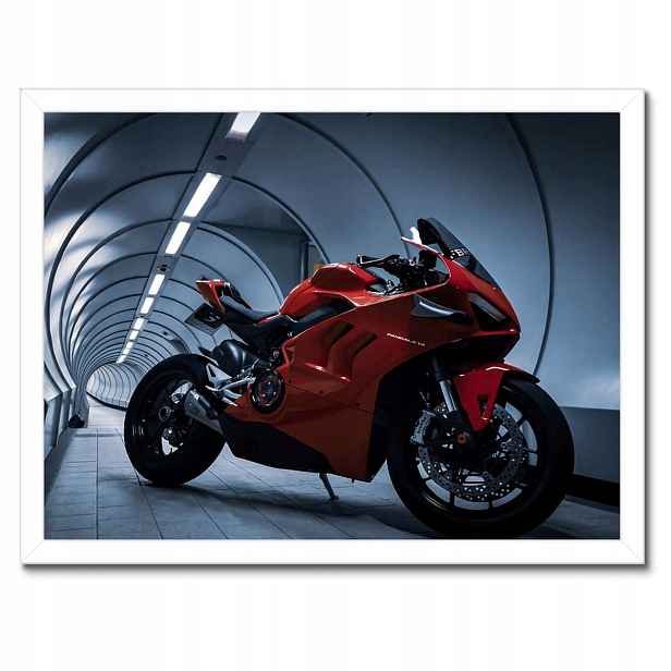 Plakáty v rámu 40x30 Červené Ducati Panigale