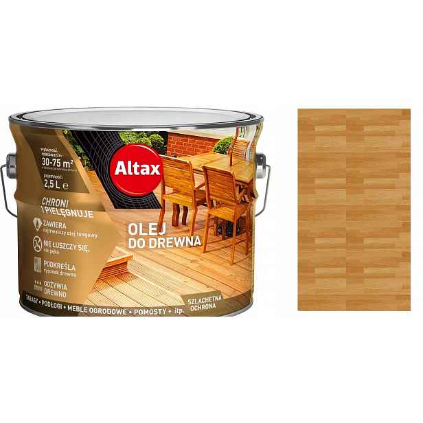 Altax Olej Na Dřevo A Terasy 2,5 L Dub