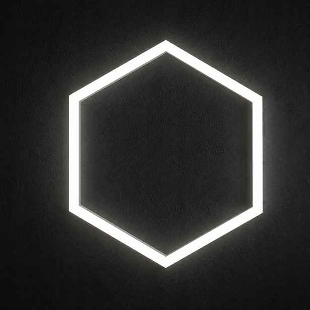 Bílé Led osvětlení 42W HEX1 6500K 92x79 Cm servis silný