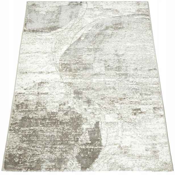 Koberec do obývacího pokoje 120x170 cm Měkký Moderní Béžový Módní Glamour Premium