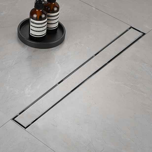 Lineární Odtok SteelFlow Sprchový 100 cm Plochý Nerezová Ocel Sada