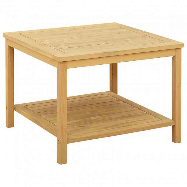 vidaXL Boční stůl Přírodní olej 60 x 60 x 45 cm Masivní akátové dřevo