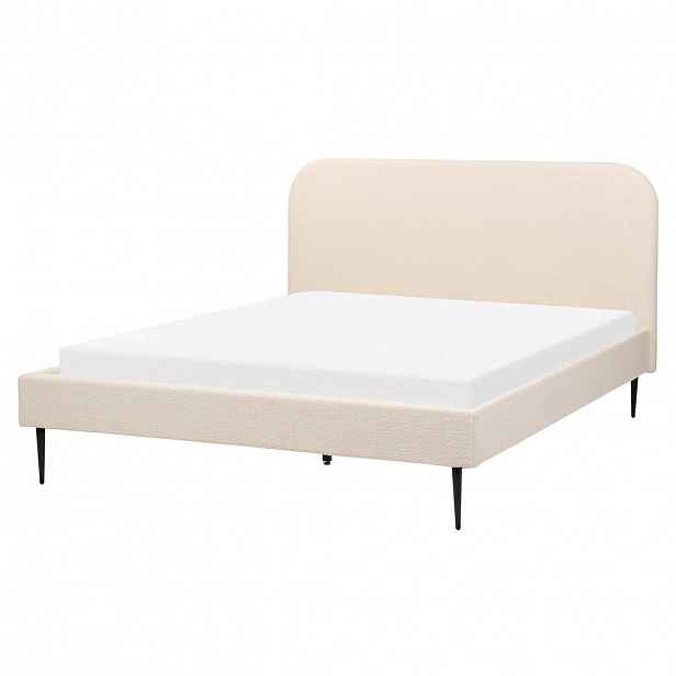 Beliani ČALOUNĚNÁ POSTEL 160/200 cm Světlá Béžová Flayat