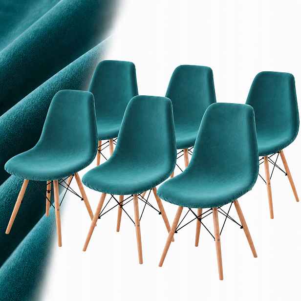 Potah Na Skandinávské Křeslo 6 Ks Velur Premium Elastický Plyš