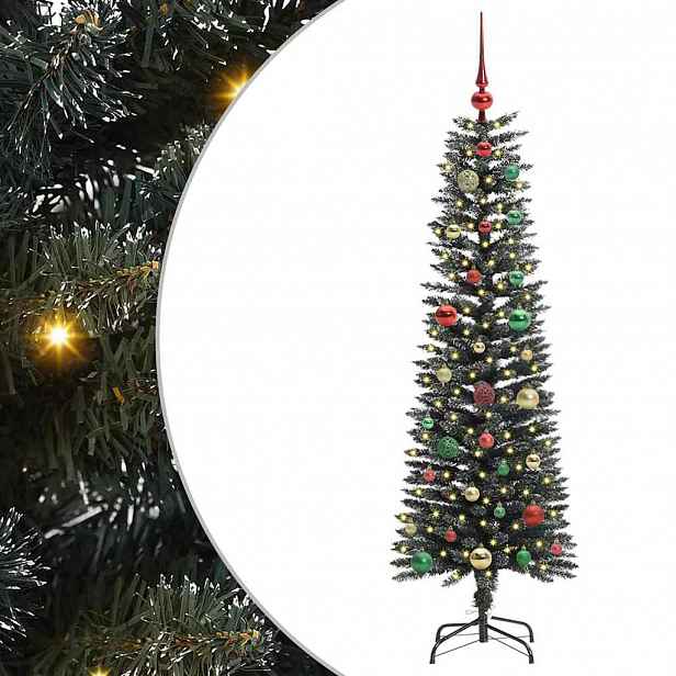 vidaXL Umělý vánoční stromeček Zelená 150 cm PVC, plast a ocel