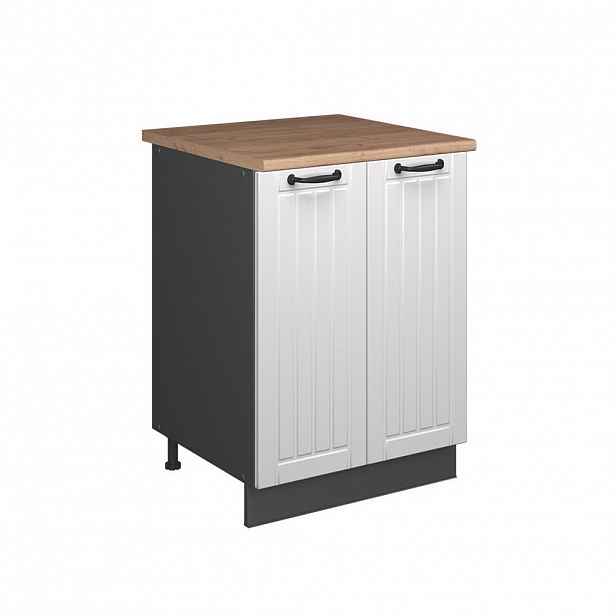 Vicco SKŘÍŇKA POD DŘEZ Fame-Line, Bílý venkovský dům/Antracit, 60 cm