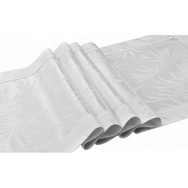 Běhoun Delfos White 099 – bílý 50 x 150 cm