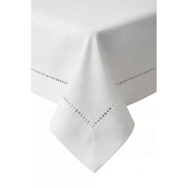 Dekorativní ubrus Classy 140x280 bílý s merežkou