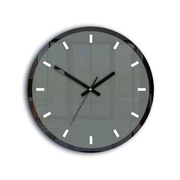 ModernClock Nástěnné hodiny Rolo 30 cm šedé