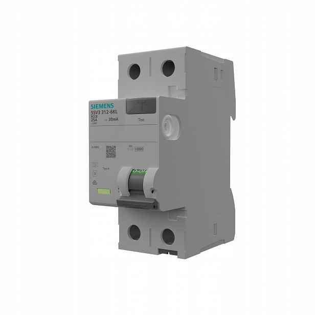 Proudový spínač 25A 30mA 2p Rccb Vde Siemens 9991