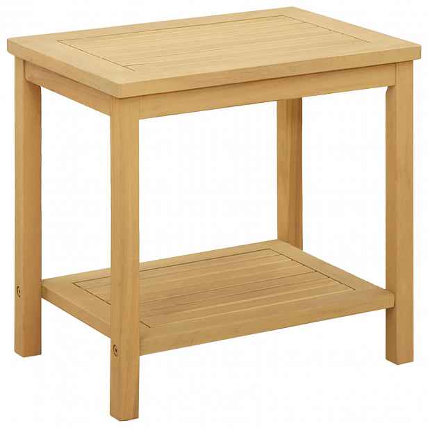 vidaXL Boční stůl Přírodní olej 50 x 35 x 45 cm Masivní akátové dřevo