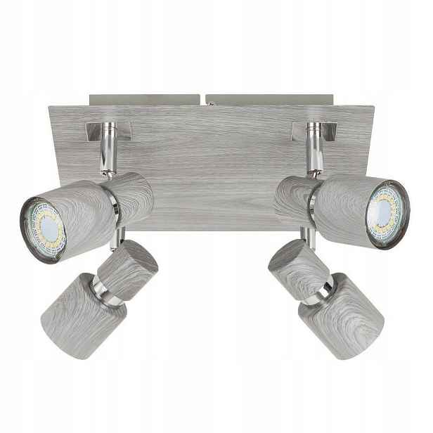 Čtvercová šedá reflektorová lampa