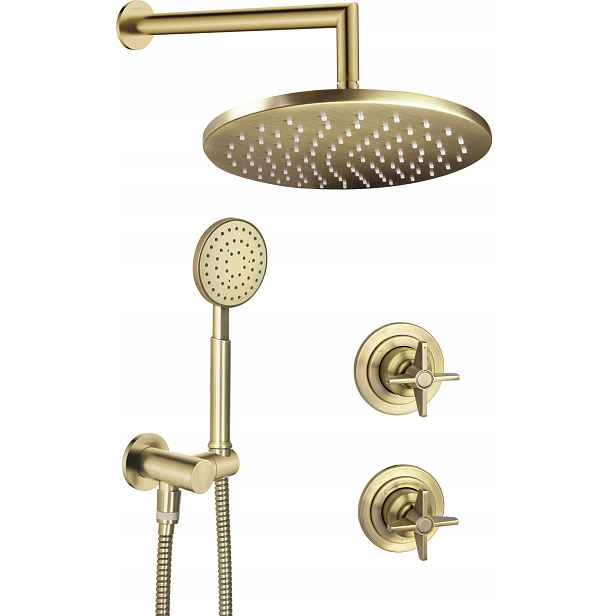Exkluzivní sprchový set s mosaznou dešťovou sprchou