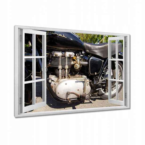 Obrazy 90x60 Junák Historický motocykl