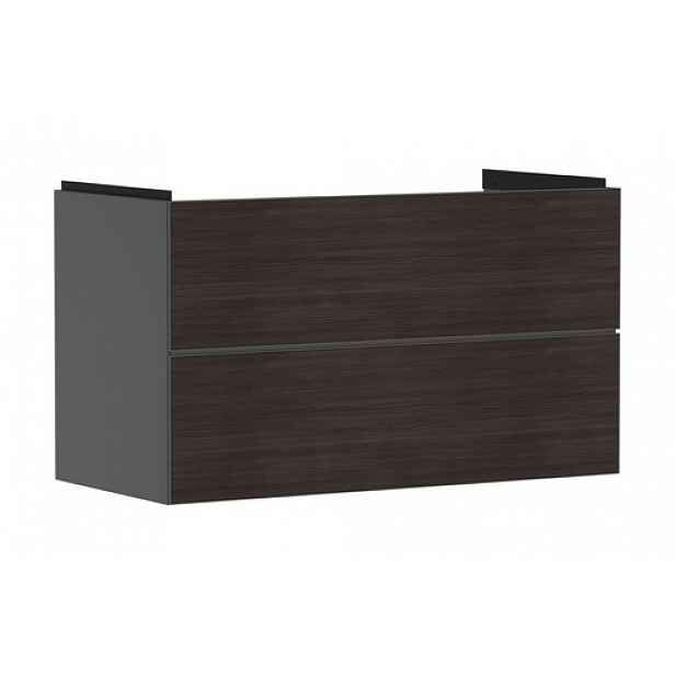 Skříňka pod umyvadlo bez umyvadla Hansgrohe Xevolos E 98x57,5x47,5 cm břidlicová matná šedá mat 54183730