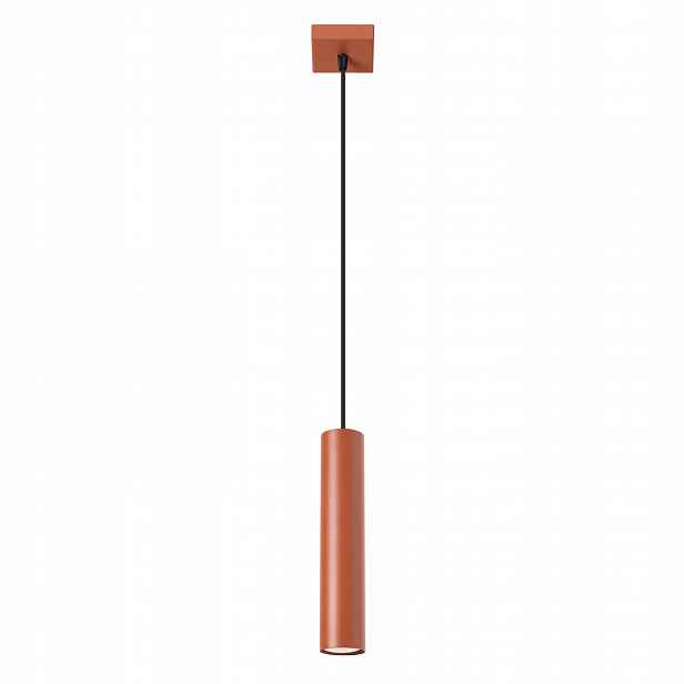 Závěsná lampa Lagos 1 okrová červená