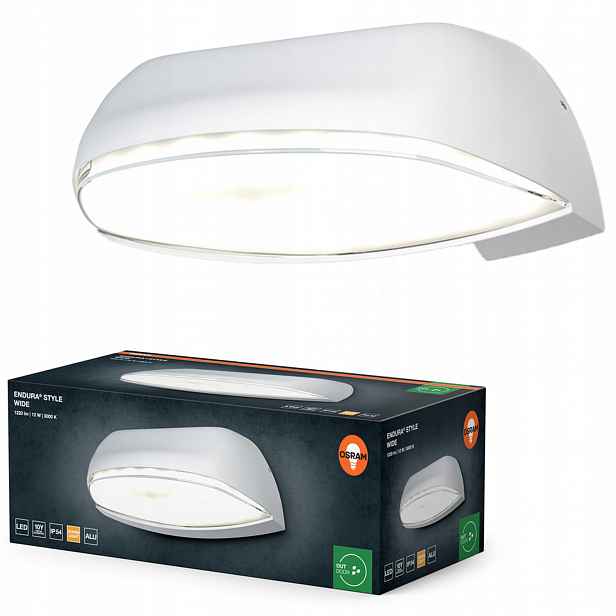 Zahradní nástěnné svítidlo Venkovní fasádní Led lampa 12W 530lm 3000K IP54 Osram