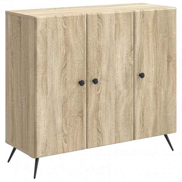 vidaXL Servírovací skříň Dub sonoma 89 x 34,5 x 80 cm Kompozitní dřevo