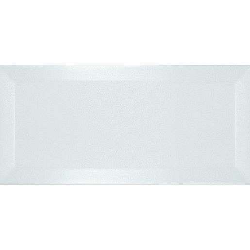 Obklad Ribesalbes Chic Colors blanco bisel 10x20 cm mat CHICC1347