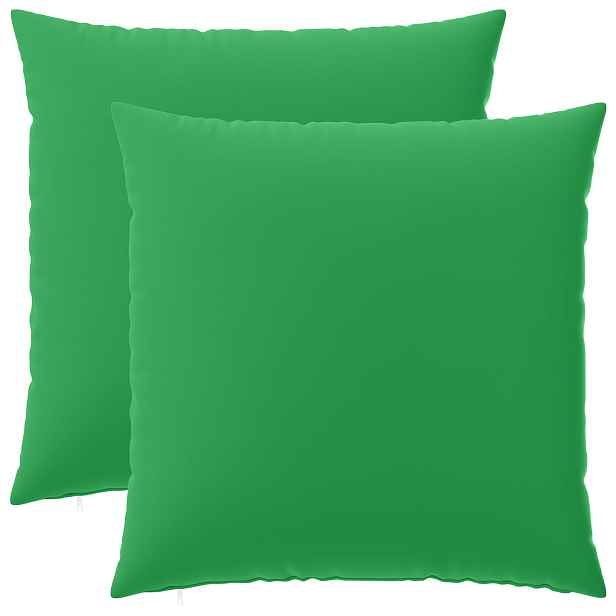 vidaXL Polštář s polštářem HEERLEN 2 ks Zelená Polyester
