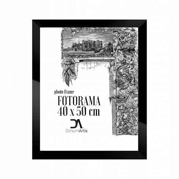 Foto-rám Slim 40x50 černý, rámování fotografií plakátů