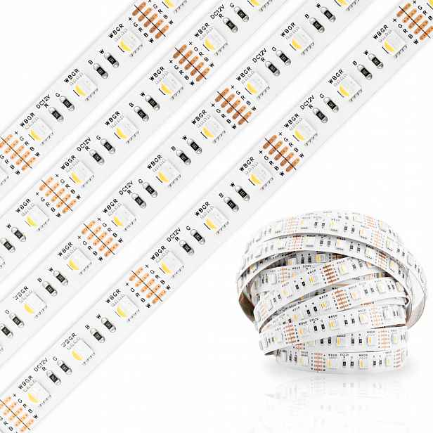 Led pásek Pásek Barevný Rgb Teplý 12V 72W 300LED 5050 12mm 5m Lumiled