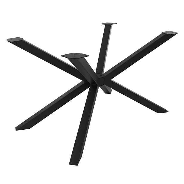 ML-DESIGN NÁNOŽKY K STOLU kovové černé 120 x 78 x 72 cm ve tvaru X, čtyřnohé, z oceli