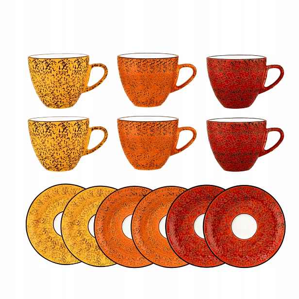 Šálek na espresso porcelánový 75 ml s podšálkem 11 cm Wilmax sada