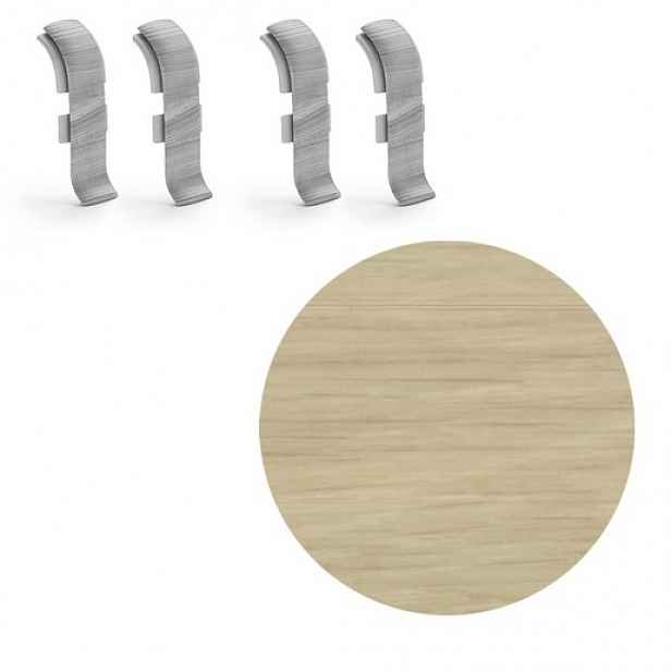 Spojka k soklu Naturel dub unikát , PVC délka 0,5 cm, výška hrany 56 mm, NATNGTFR1