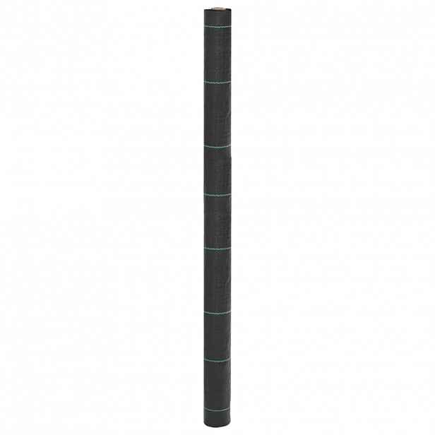 vidaXL Protiplevelová membrána černá 1,5 x 50 m PP
